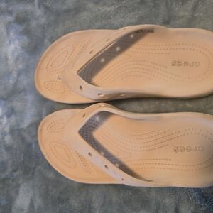 Crocs Women's Tan Flip Flops